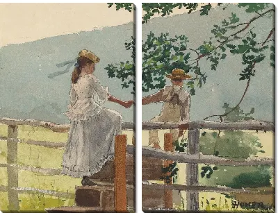 Картина На стиле (1878)