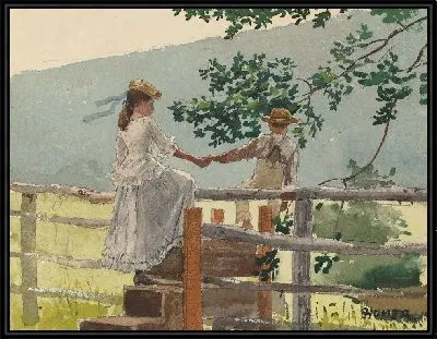 Картина На стиле (1878)