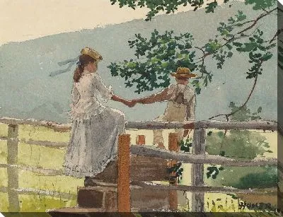Картина На стиле (1878)