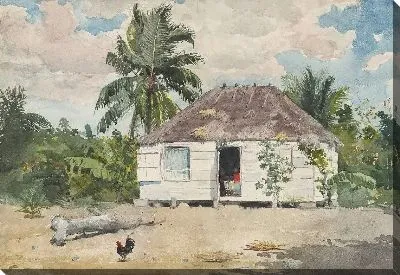 Картина Родные хижины, Нассау (1885)