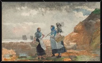 Картина Три рыбачки в Тайнмуте (1881)