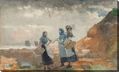 Картина Три рыбачки в Тайнмуте (1881)