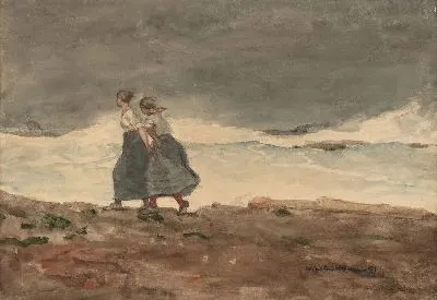 Картина Опасность (1883-1887)