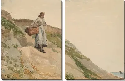 Картина Девочка с корзиной (1882)