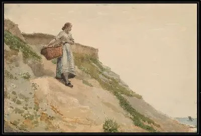 Картина Девочка с корзиной (1882)