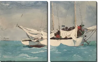Картина Перетяжка якоря у Ки-Уэст (1903)