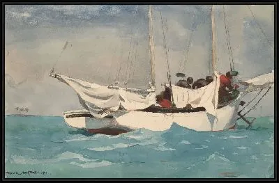Картина Перетяжка якоря у Ки-Уэст (1903)