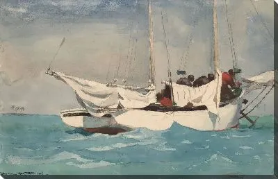 Картина Перетяжка якоря у Ки-Уэст (1903)