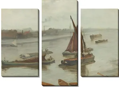 Картина Серое и серебристое (1863)