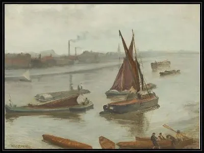 Картина Серое и серебристое (1863)