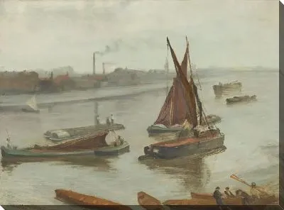 Картина Серое и серебристое (1863)