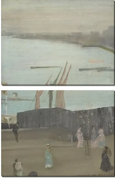 Картина Розовый и серый (1871-1872)