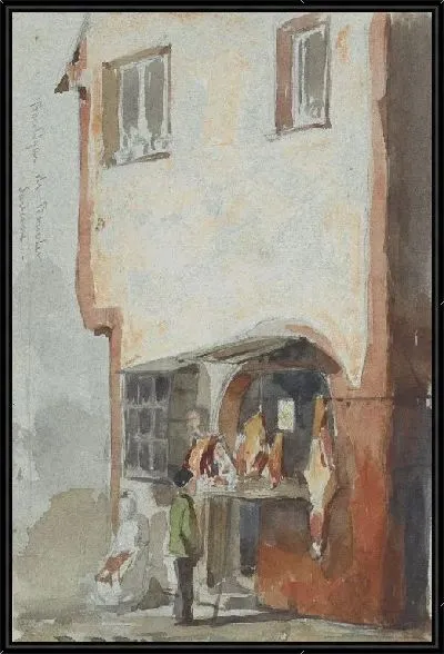 Картина Магазин мясника (1858)