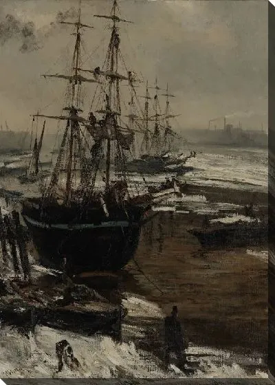 Картина Темза во льду (1860)