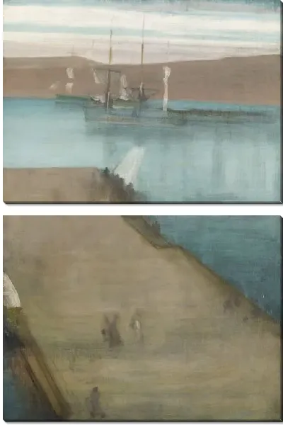 Картина Гавань в Вальпараисо (1866)