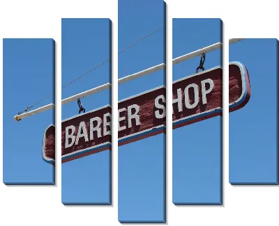 Модульная картина Вывеска Барбершоп (Barber Shop)