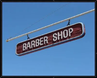 Вывеска Барбершоп (Barber Shop)