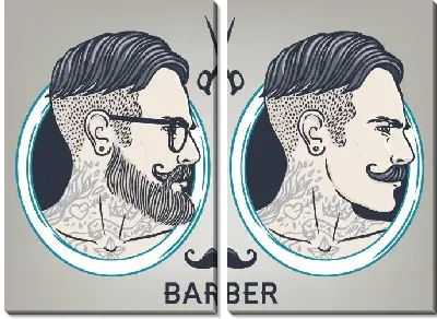 Модульная картина Барбер (парикмахер)