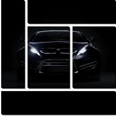 Модульная картина Свет фар