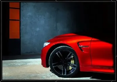 Картина Красный автомобиль №4