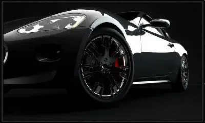 Картина Черный автомобиль