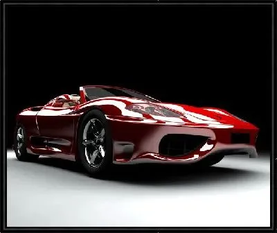 Картина Красный автомобиль №5