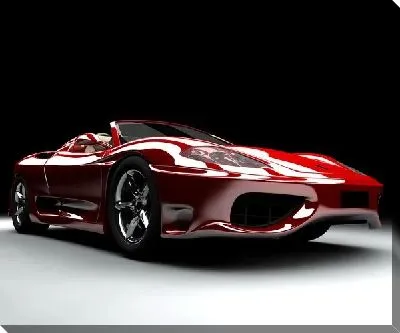 Постер Красный автомобиль №5
