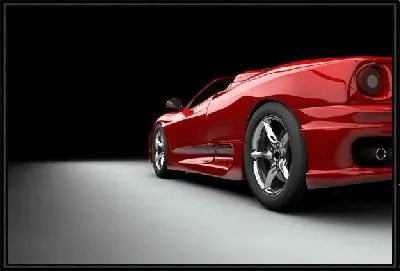 Картина Красный автомобиль №6