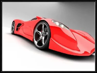 Картина Красный автомобиль №7