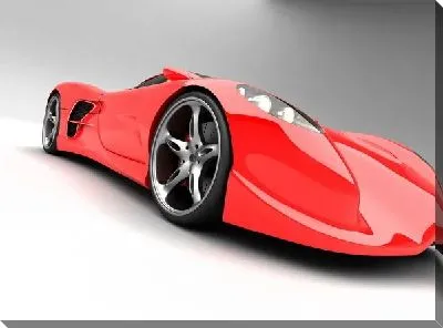 Постер Красный автомобиль №7