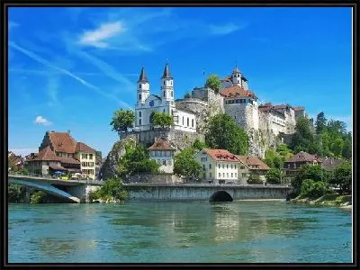 Картина Замок в Швейцарии