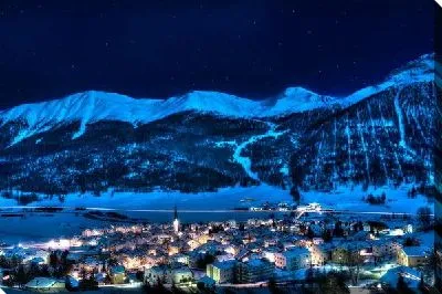 Постер Ночная Швейцария