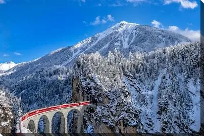 Постер Поезд в Швейцарии