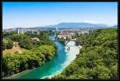Картина Река в Швейцарии