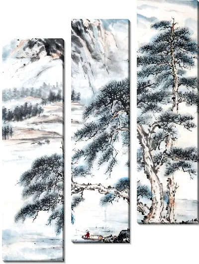 Модульная картина Японский пейзаж №4