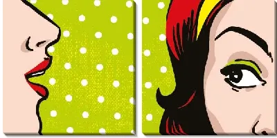 Модульная картина Разговор №6