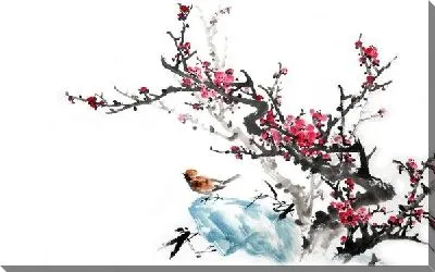 Картина маслом Сакура №3