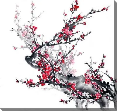 Картина маслом Сакура №4