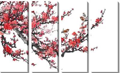 Модульная картина Сакура №5