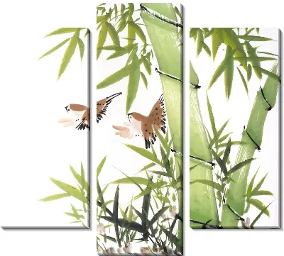 Модульная картина Бамбук №3