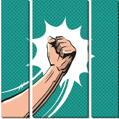 Модульная картина Кулак