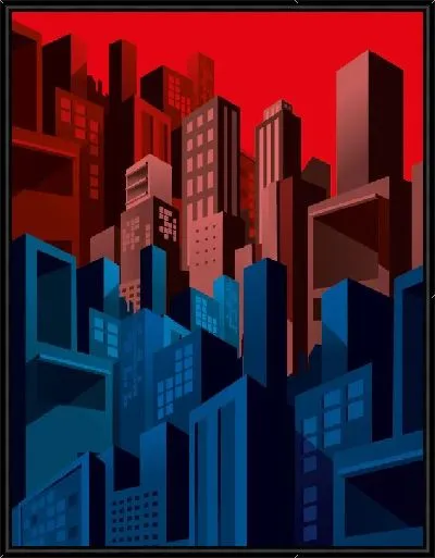 Картина Город из комиксов №4