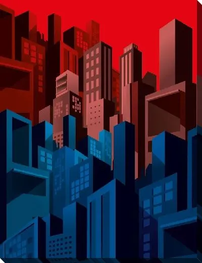 Постер Город из комиксов №4