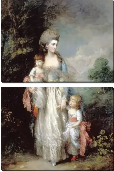 Картина Миссис Элизабет Муди со своими сыновьями Самуэлем и Томасом (1779)
