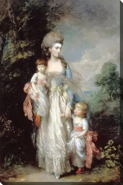 Картина Миссис Элизабет Муди со своими сыновьями Самуэлем и Томасом (1779)