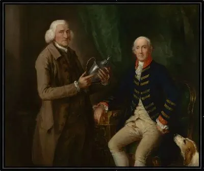Картина Портрет Уильяма Холлиса, 4-го графа Эссекса, вручающего кубок Томасу Уотфорду (1784-1785)