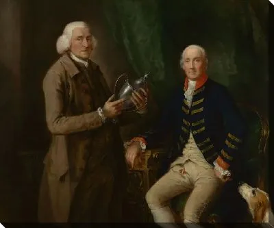 Картина Портрет Уильяма Холлиса, 4-го графа Эссекса, вручающего кубок Томасу Уотфорду (1784-1785)