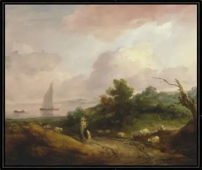 Картина Прибрежный пейзаж с пастухом и его стадом (1783-1784)