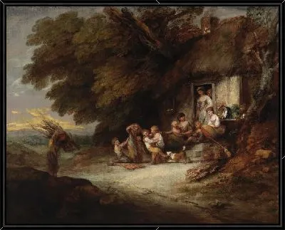 Картина У двери дома (1778)