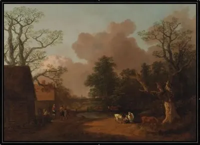 Пейзаж с дояркой (1754-1756)